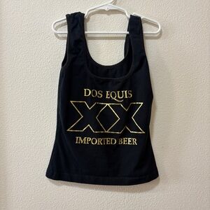 Dos Equis Black and Gold Tank Top